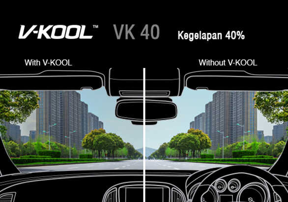 kaca film vkool depan agya
